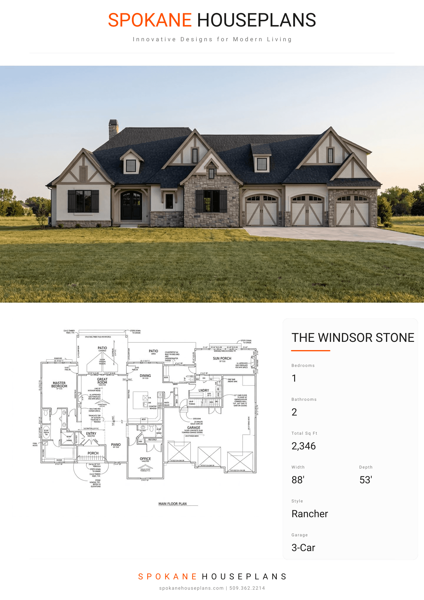 THE WINDSOR STONE ESTATE plan flyer
