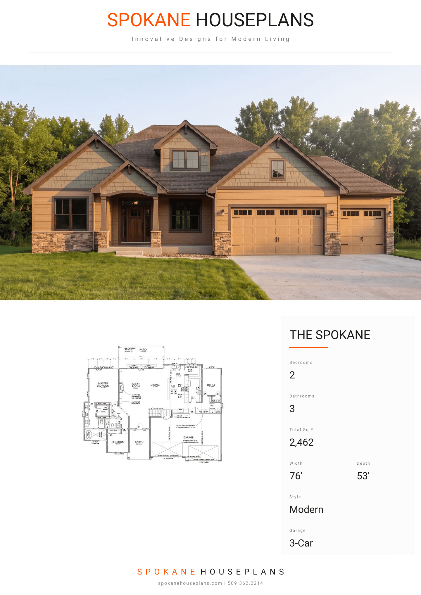 THE SPOKANE plan flyer