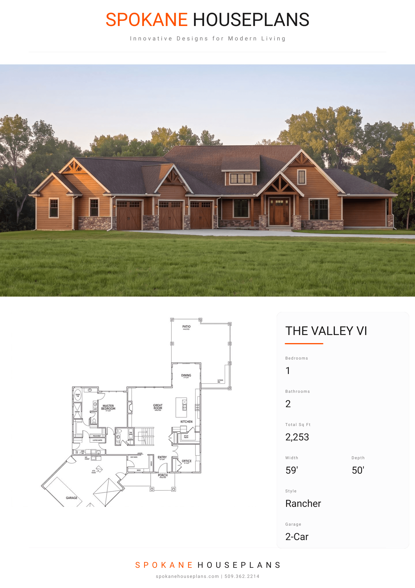THE VALLEY VI plan flyer