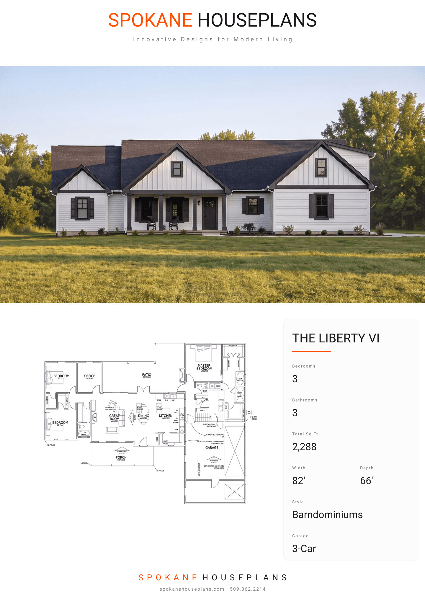 THE LIBERTY VI plan flyer