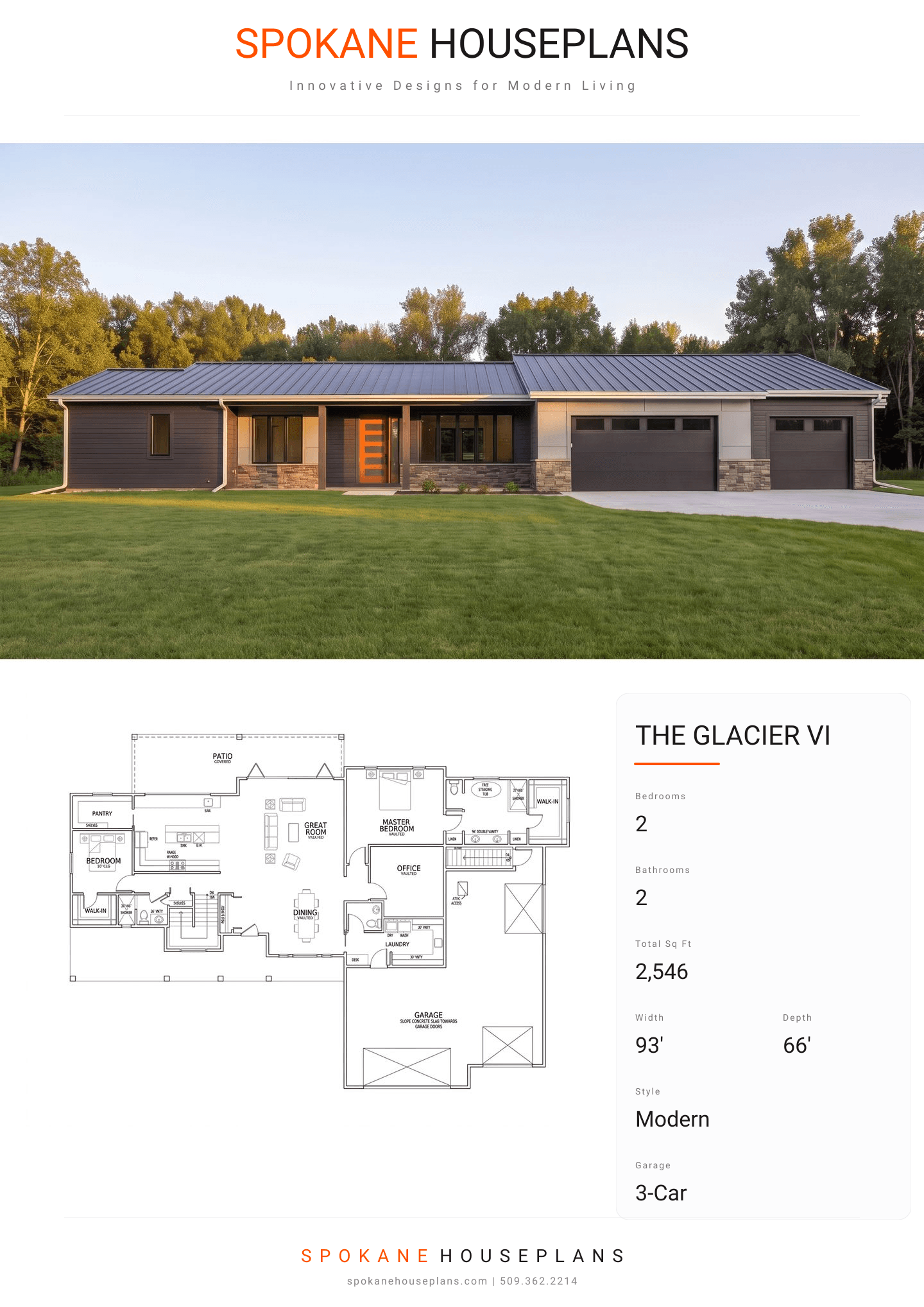 THE GLACIER VI plan flyer