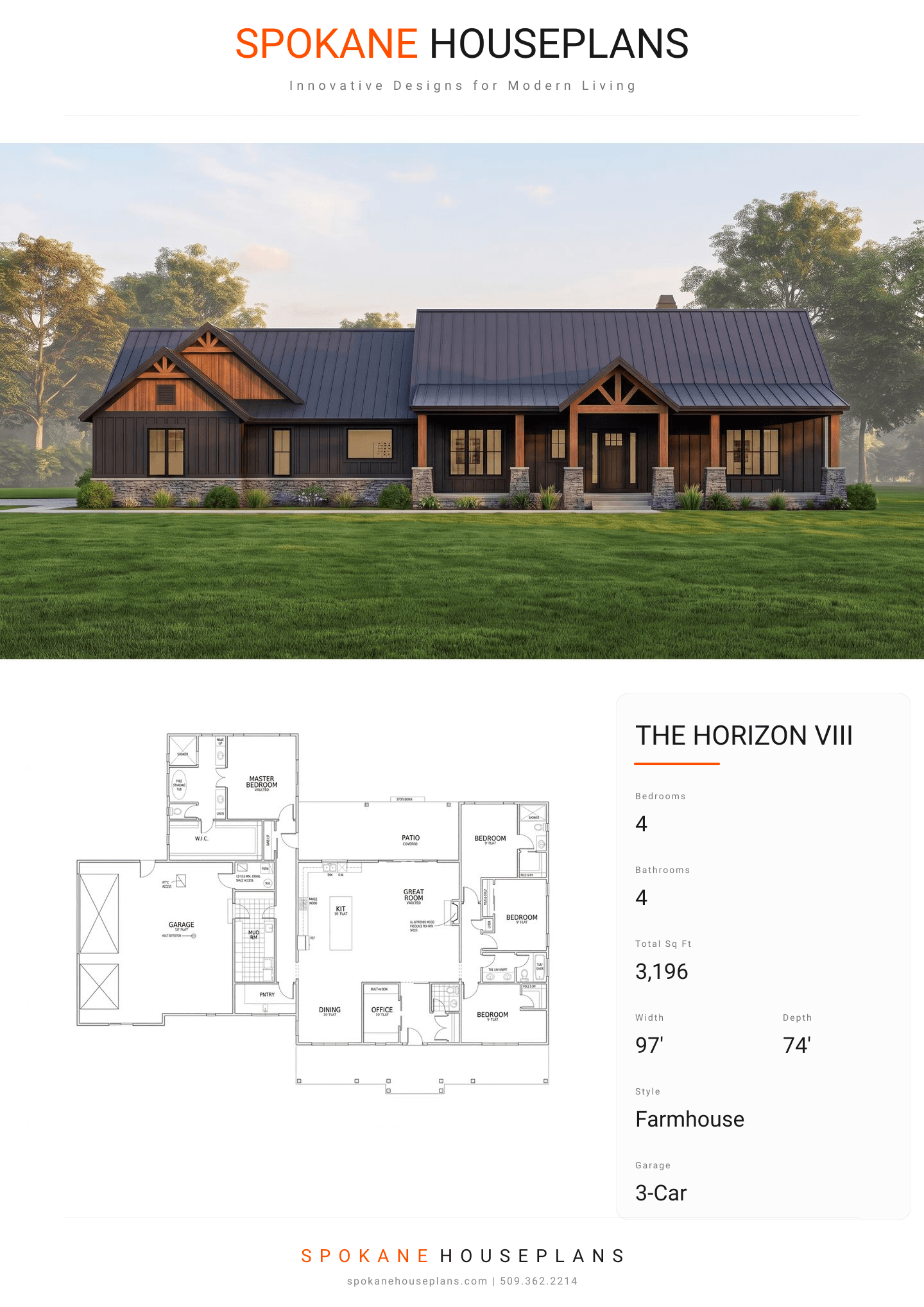 THE HORIZON VIII plan flyer