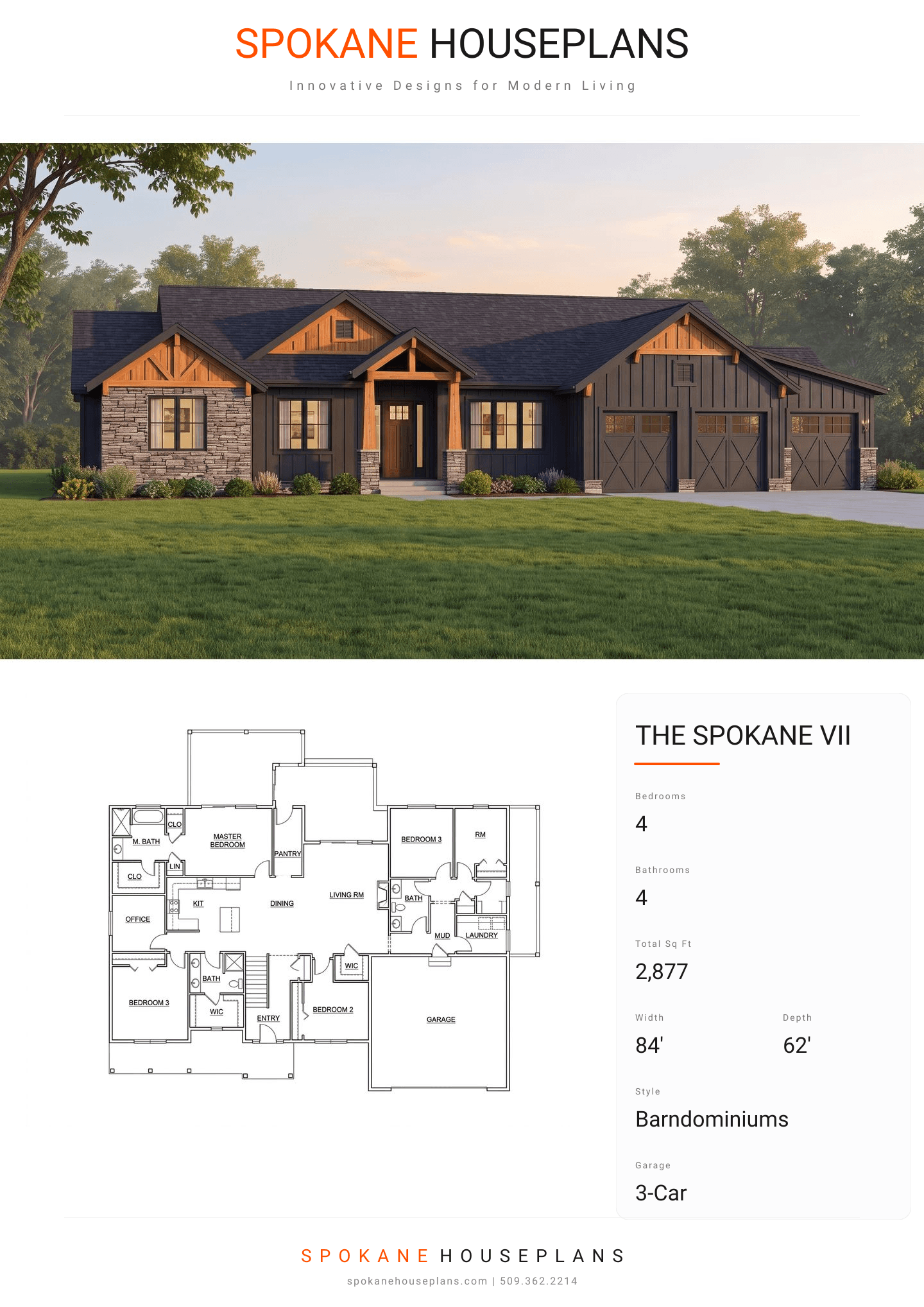 THE SPOKANE VII plan flyer