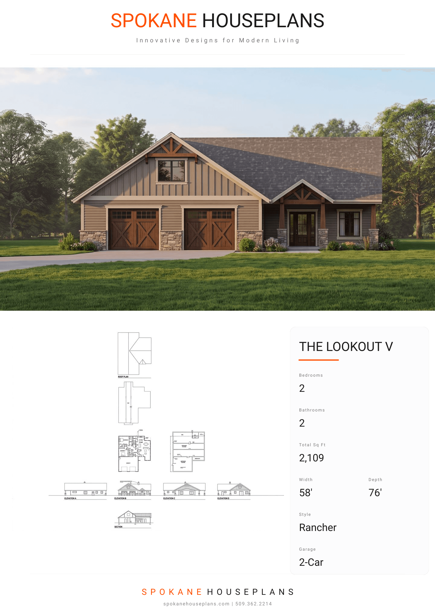 THE LOOKOUT V plan flyer