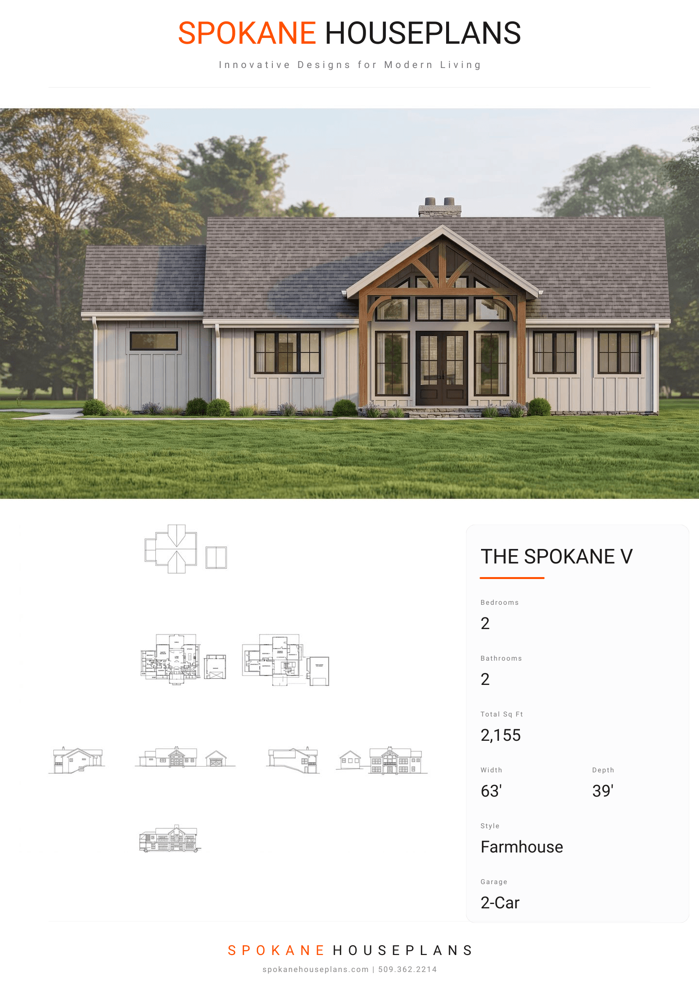 THE SPOKANE V plan flyer