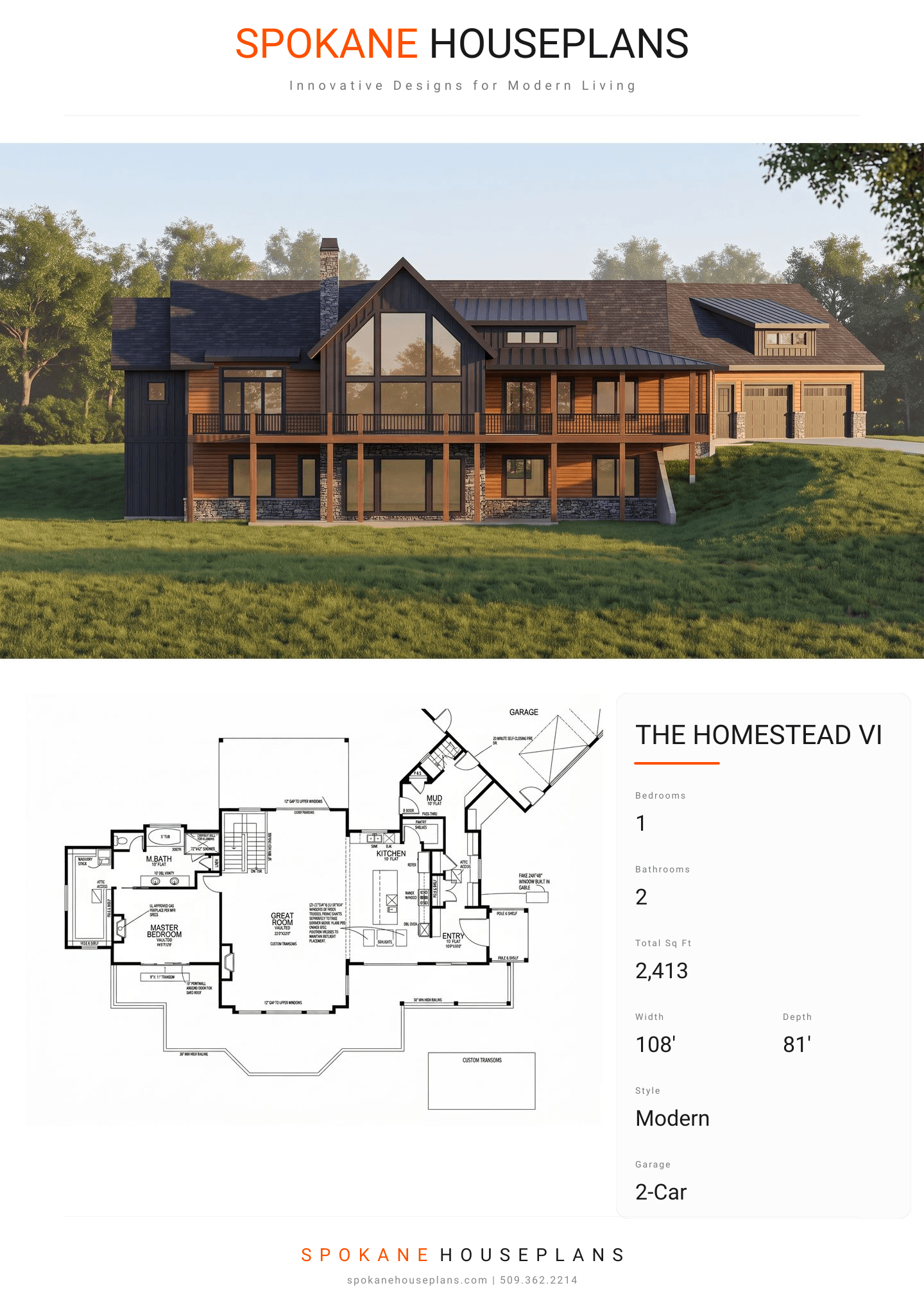 THE HOMESTEAD VI plan flyer