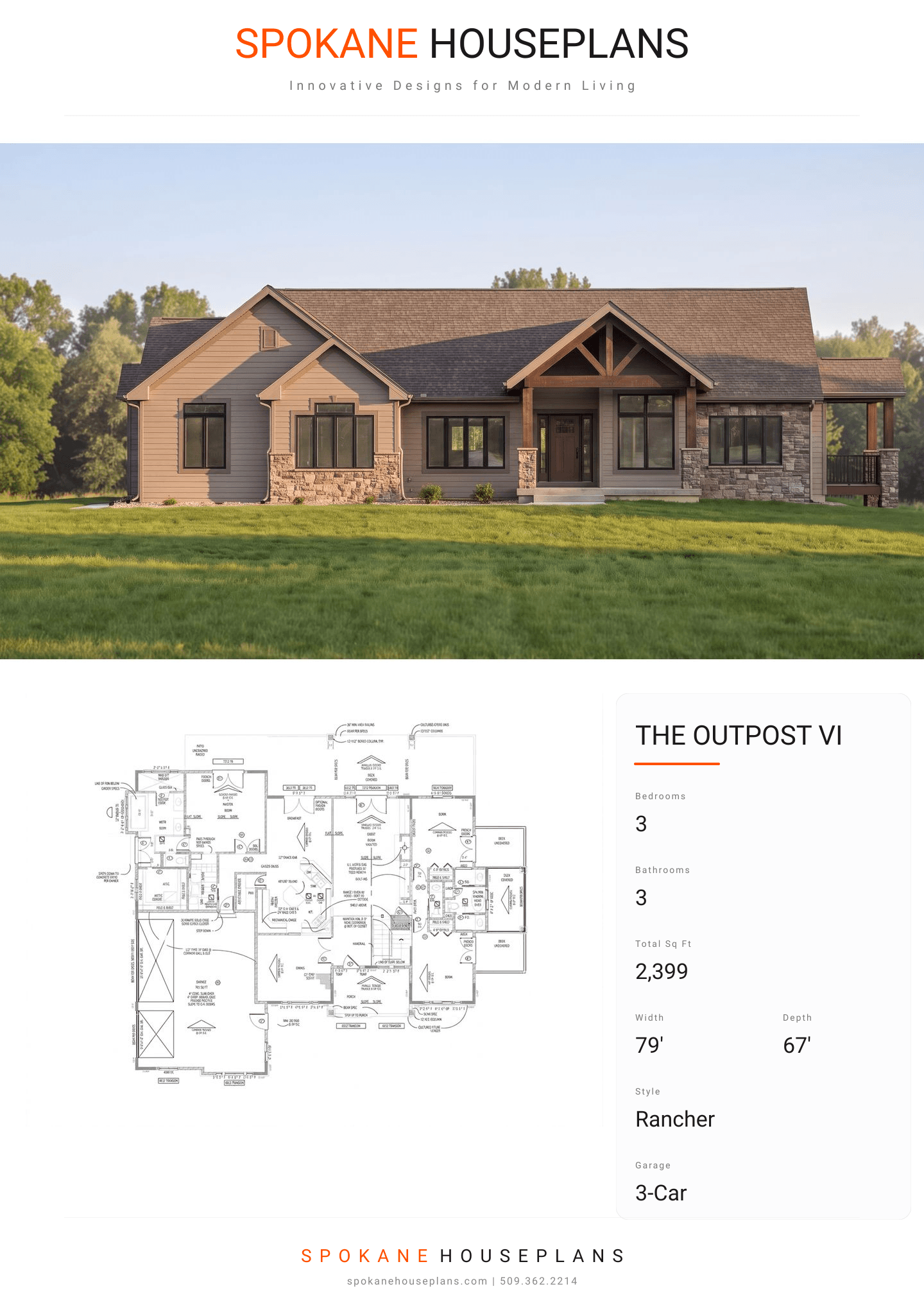 THE OUTPOST VI plan flyer