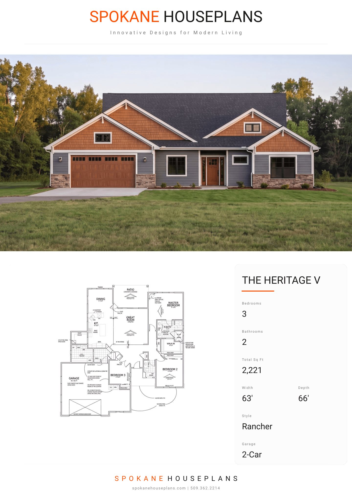 THE HERITAGE V plan flyer