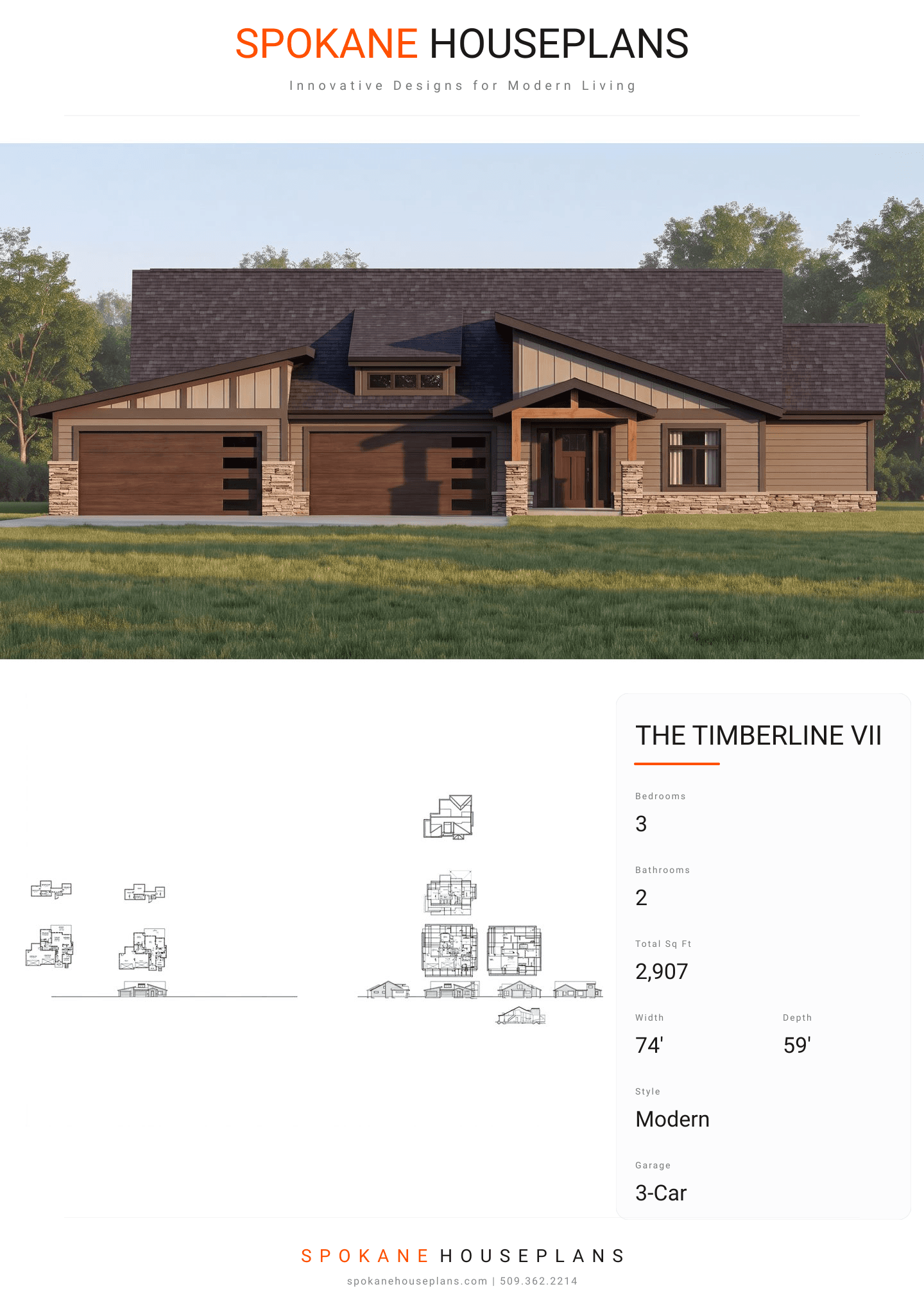THE TIMBERLINE VII plan flyer