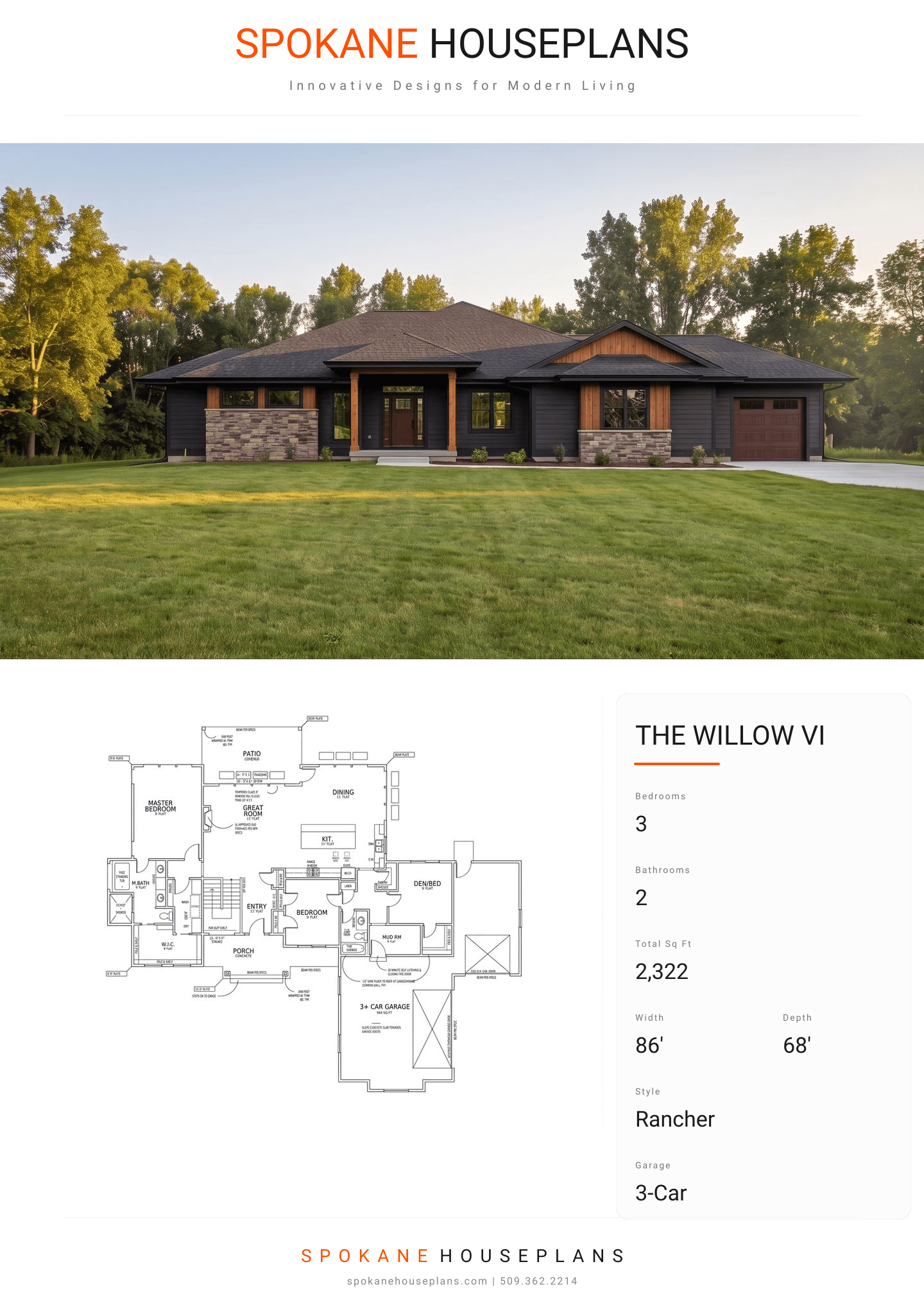 THE WILLOW VI plan flyer