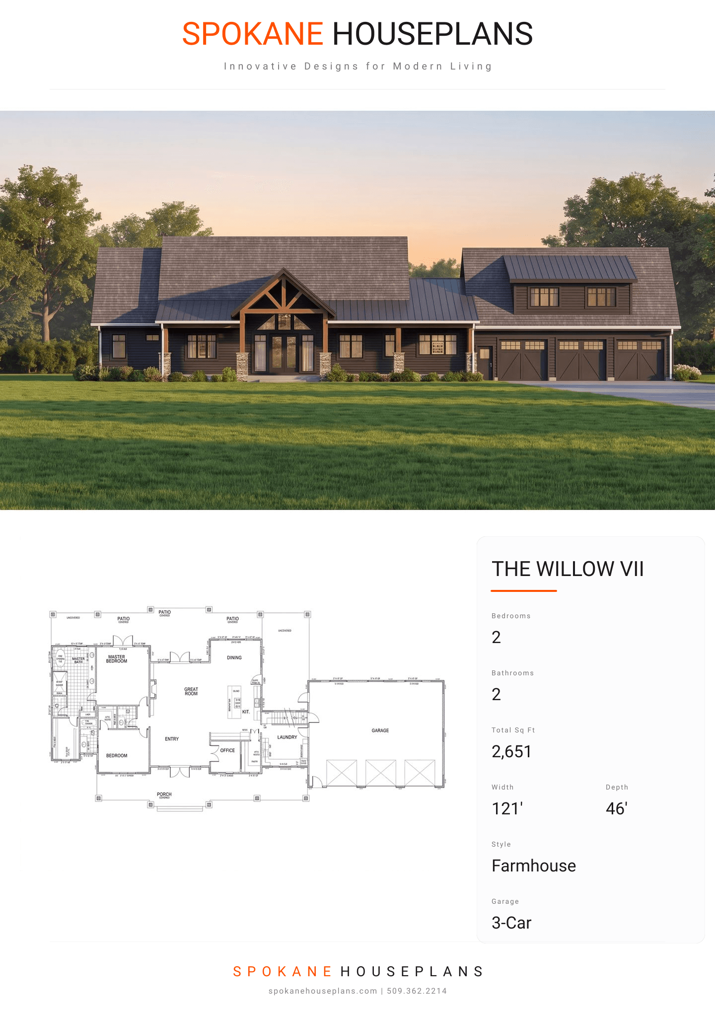 THE WILLOW VII plan flyer