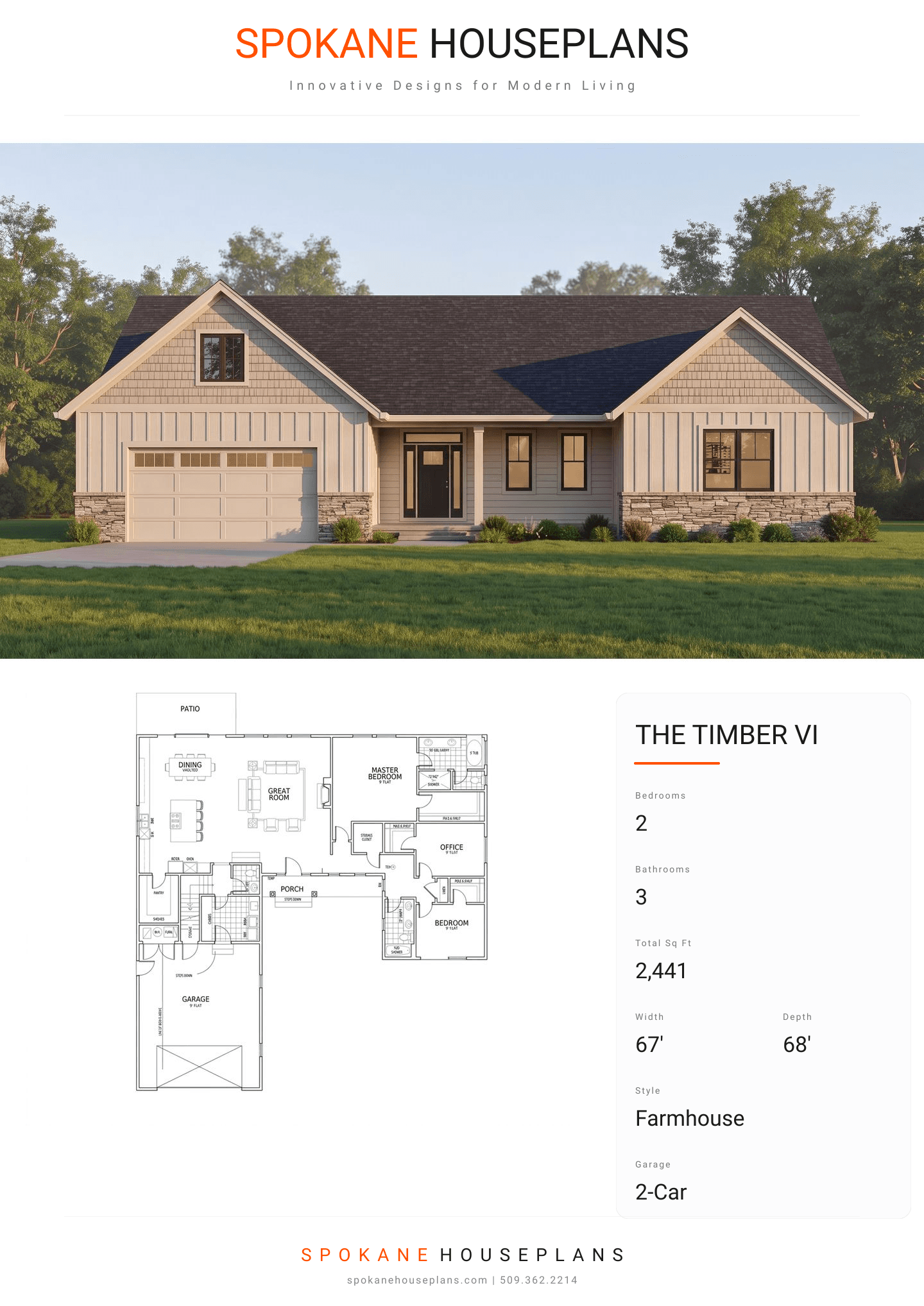 THE TIMBER VI plan flyer