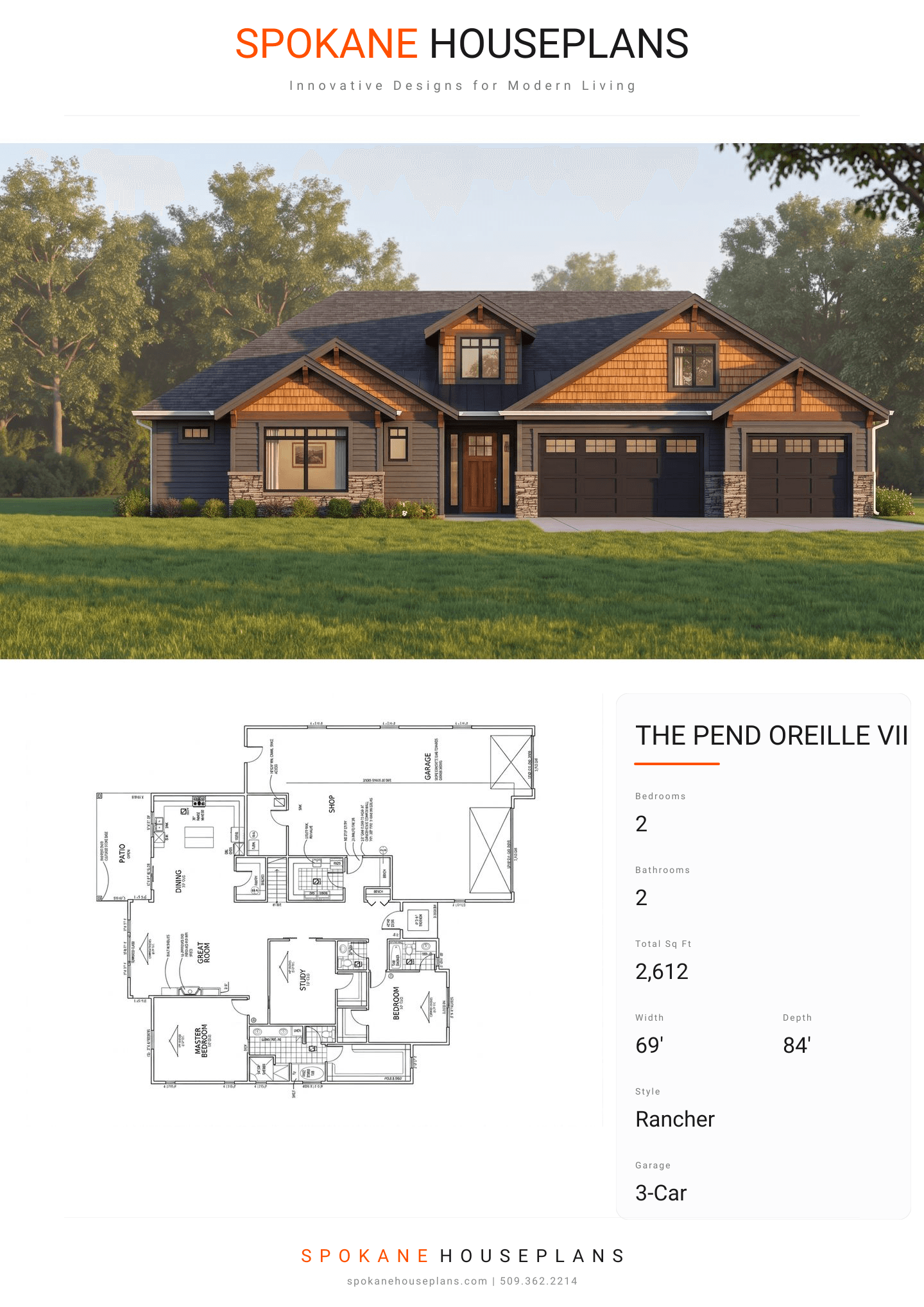 THE PEND OREILLE VII plan flyer