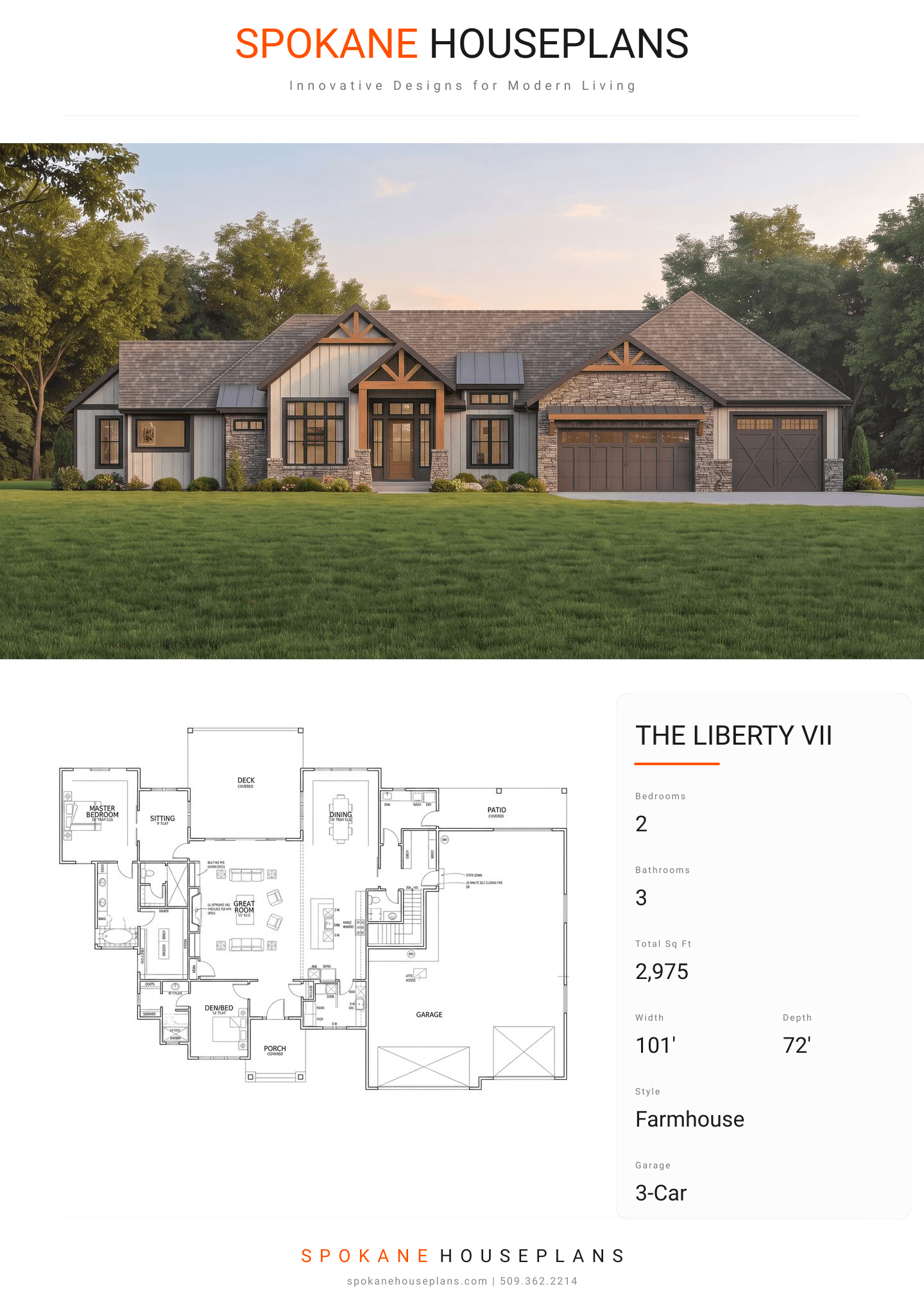 THE LIBERTY VII plan flyer