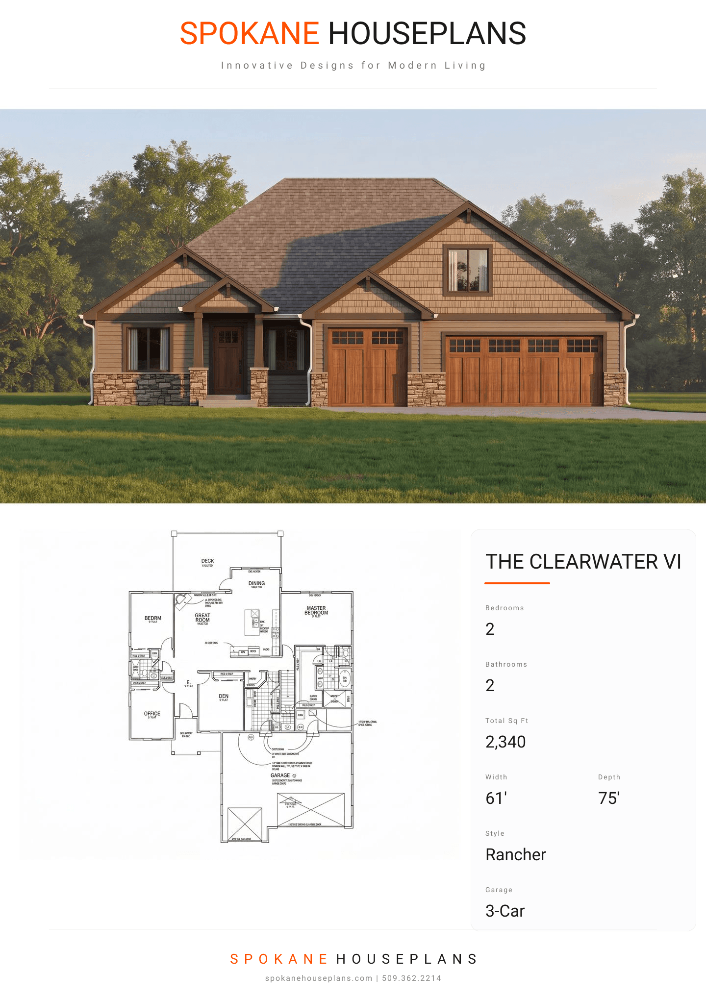 THE CLEARWATER VI plan flyer