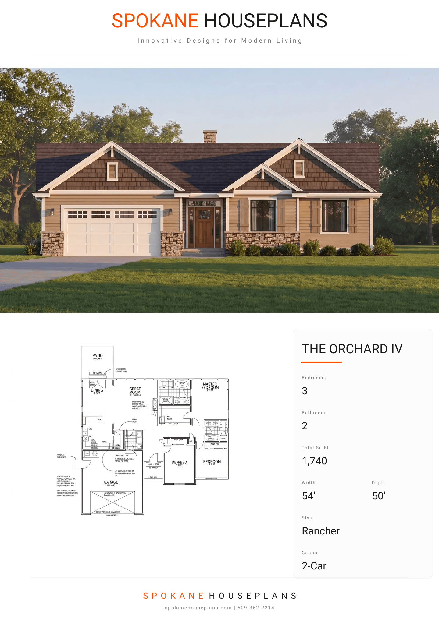 THE ORCHARD IV plan flyer