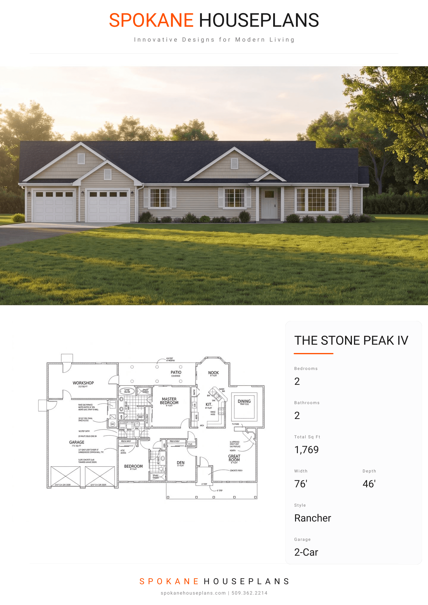 THE STONE PEAK IV plan flyer