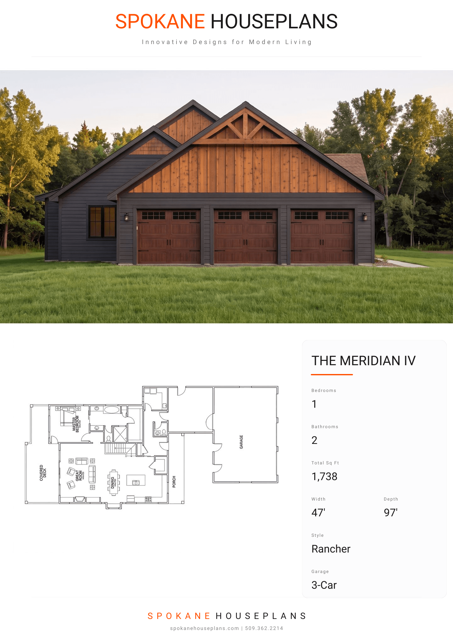 THE MERIDIAN IV plan flyer