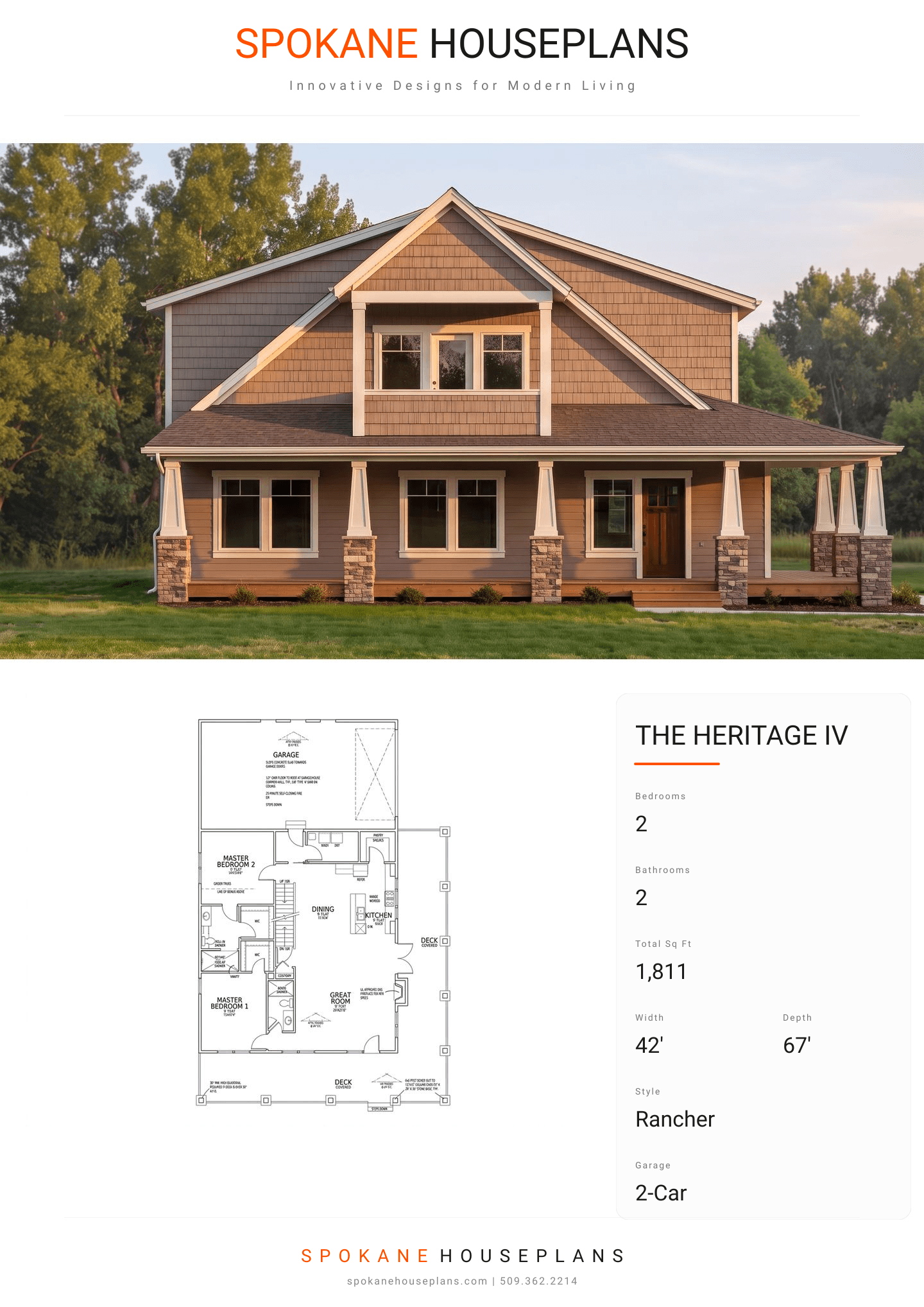 THE HERITAGE IV plan flyer