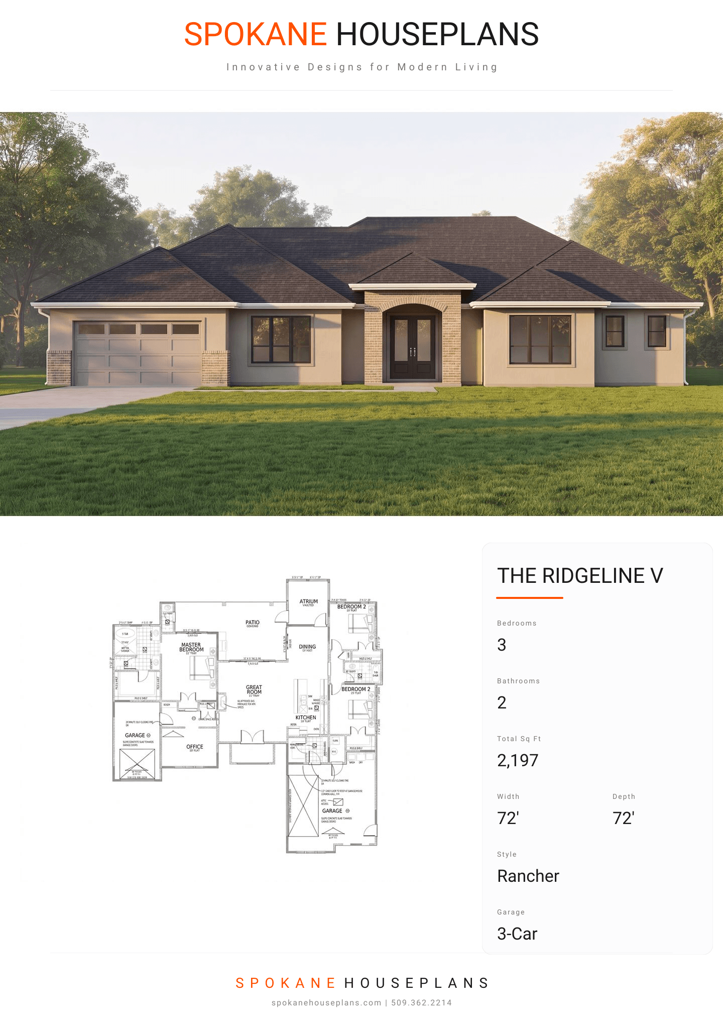 THE RIDGELINE V plan flyer