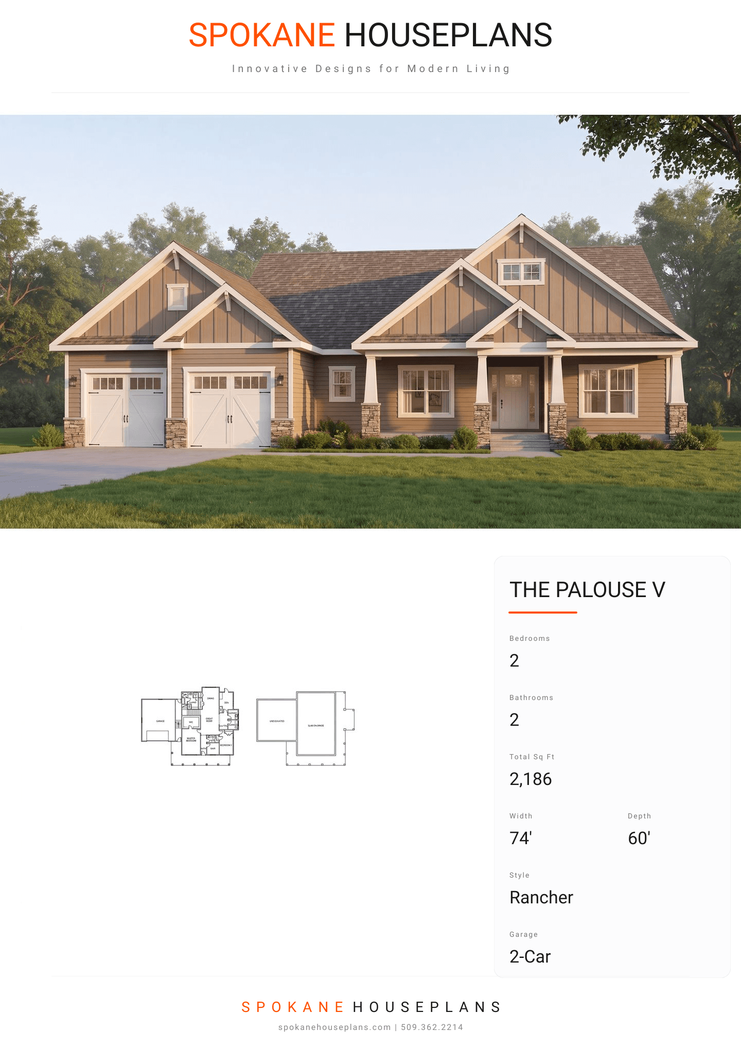 THE PALOUSE V plan flyer