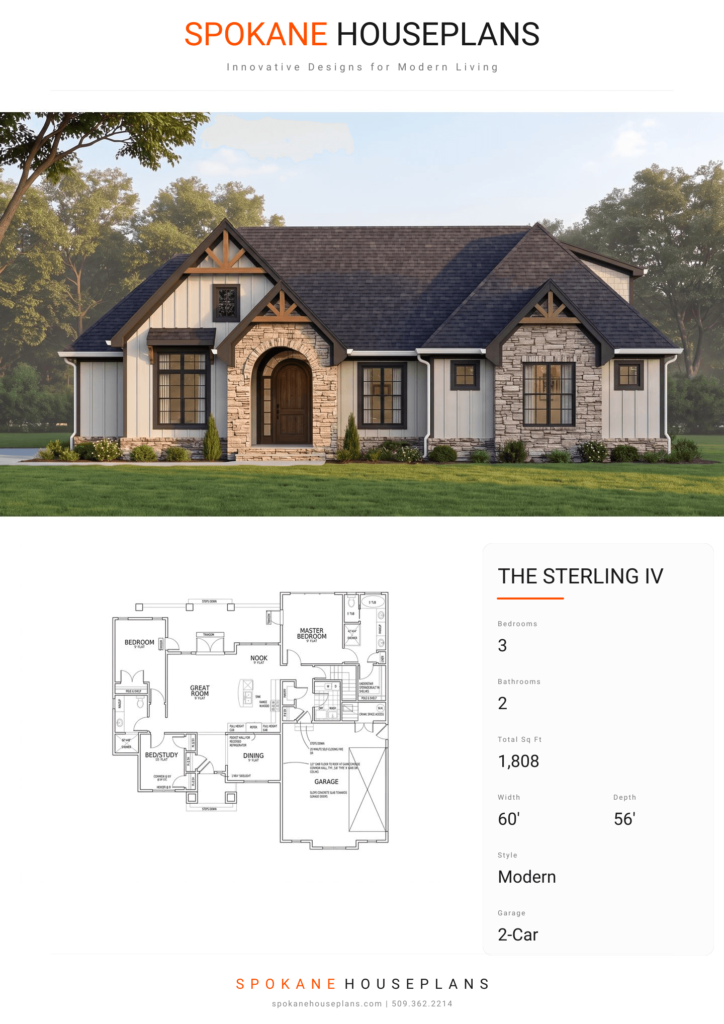 THE STERLING IV plan flyer