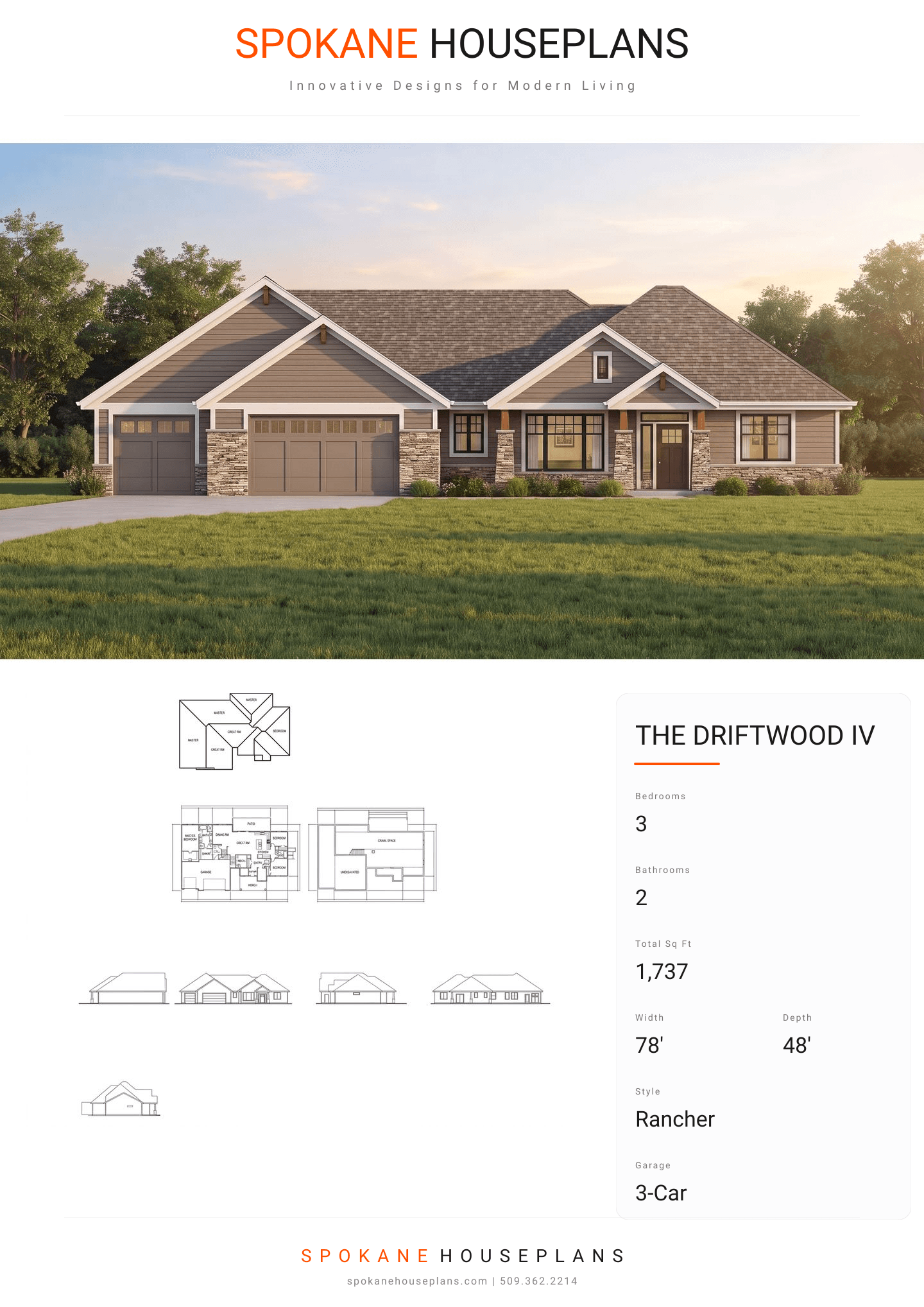THE DRIFTWOOD IV plan flyer