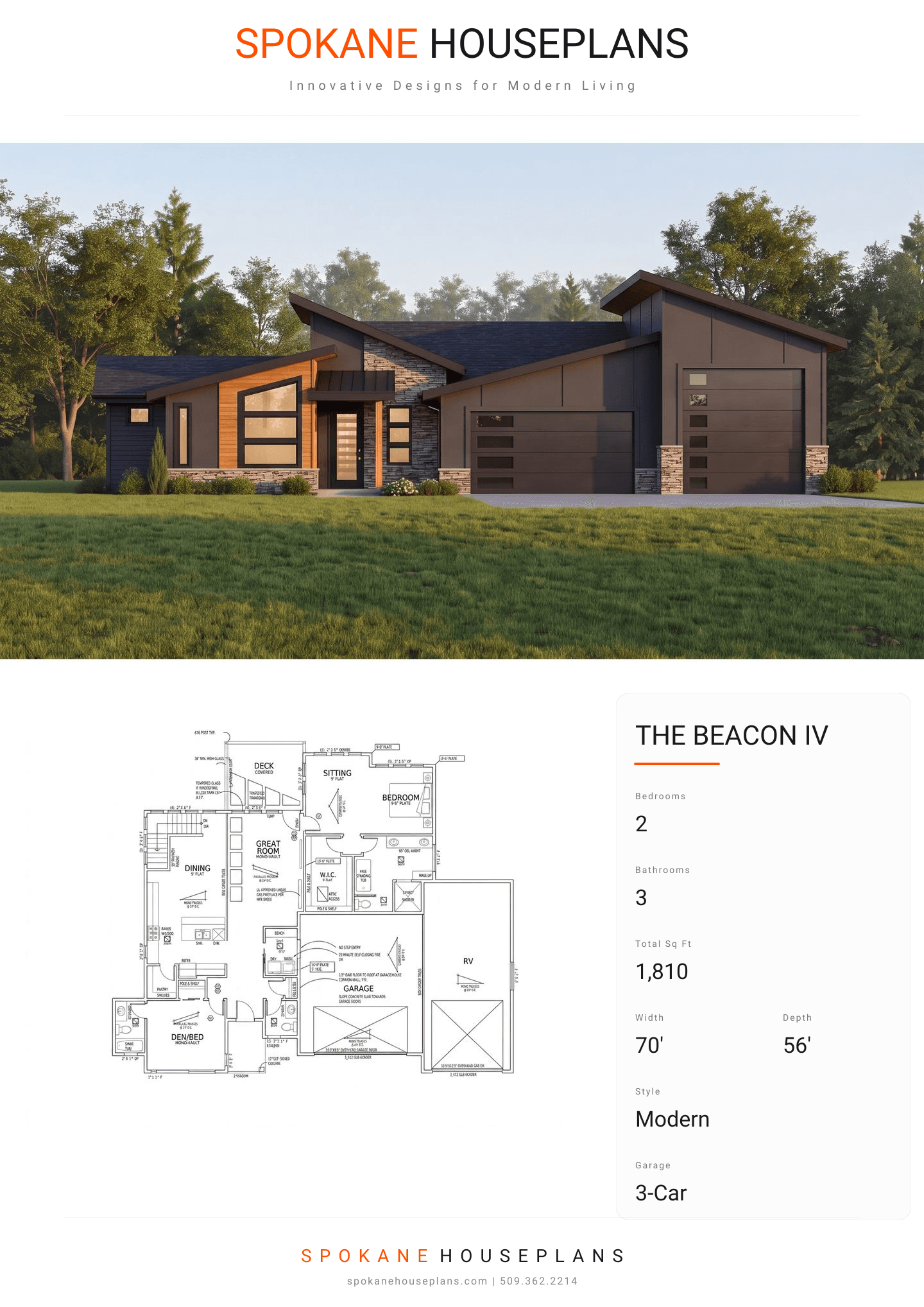 THE BEACON IV plan flyer