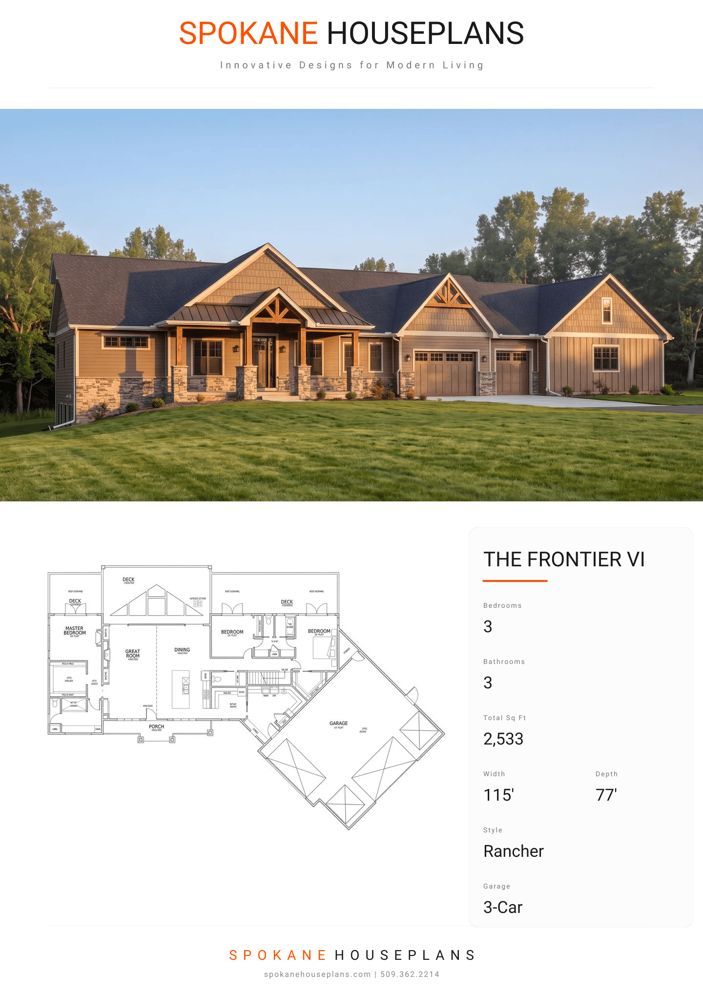 THE FRONTIER VI plan flyer